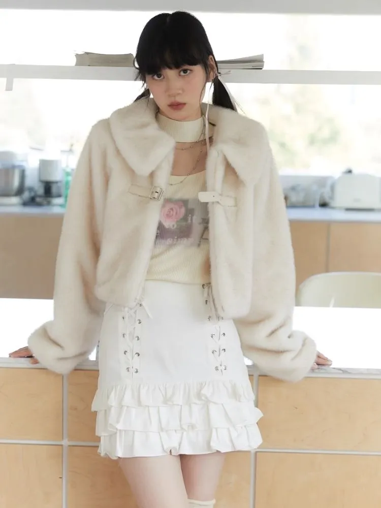Romantic Swoosh Ambiance Rose Print Sweater【s0000006251】