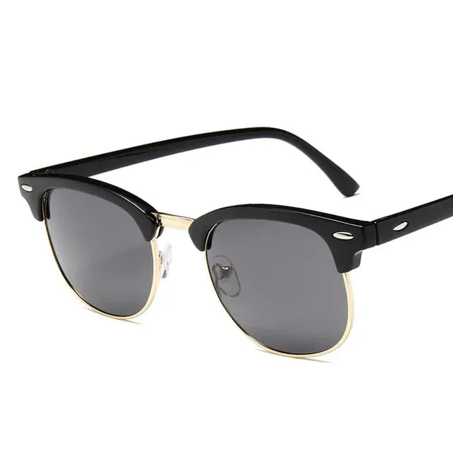 Semi-Rimless Frame Driving Sunglasses