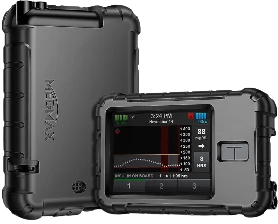 Silicone Protective Case for Tandem T:Slim X2 Insulin Pumps - Lightweight, Shockproof, Non-Slip Cover with Raised Bevel - Essential Accessory for Diabetics - Black
