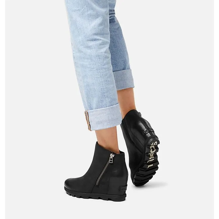 Sorel Black Waterproof Joan of Arctic Wedge II Zip Boot (7.5)