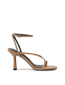 Spice Strappy Sandals - Almond Tan Leather