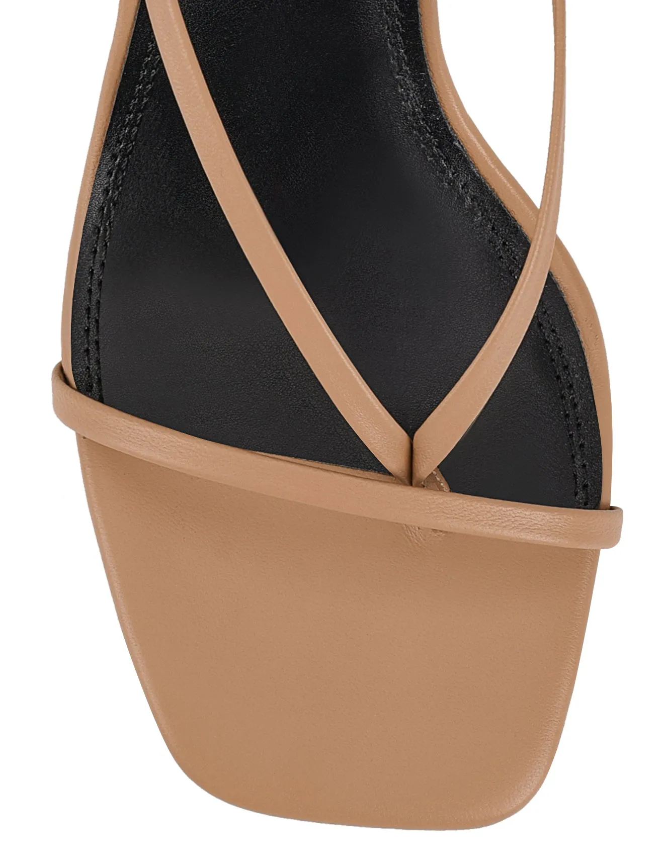 Spice Strappy Sandals - Almond Tan Leather