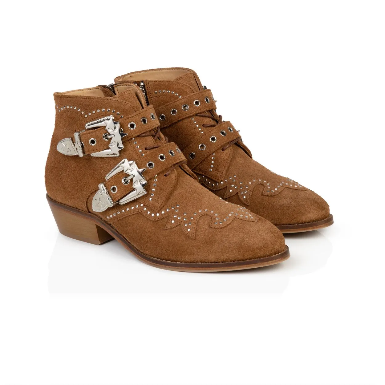 Starlight: Tan Suede Ankle Boots