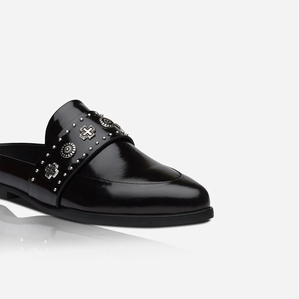 Tuesday Slide Patent Black/Silver