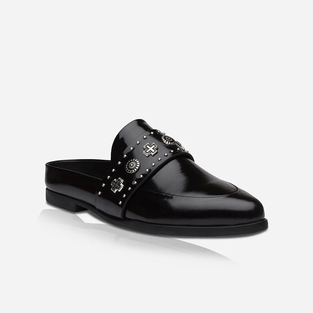 Tuesday Slide Patent Black/Silver