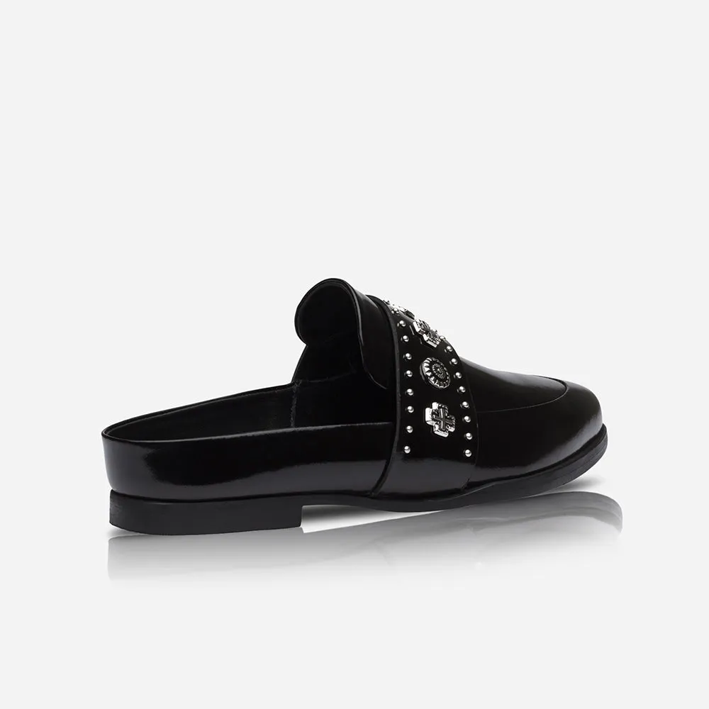 Tuesday Slide Patent Black/Silver