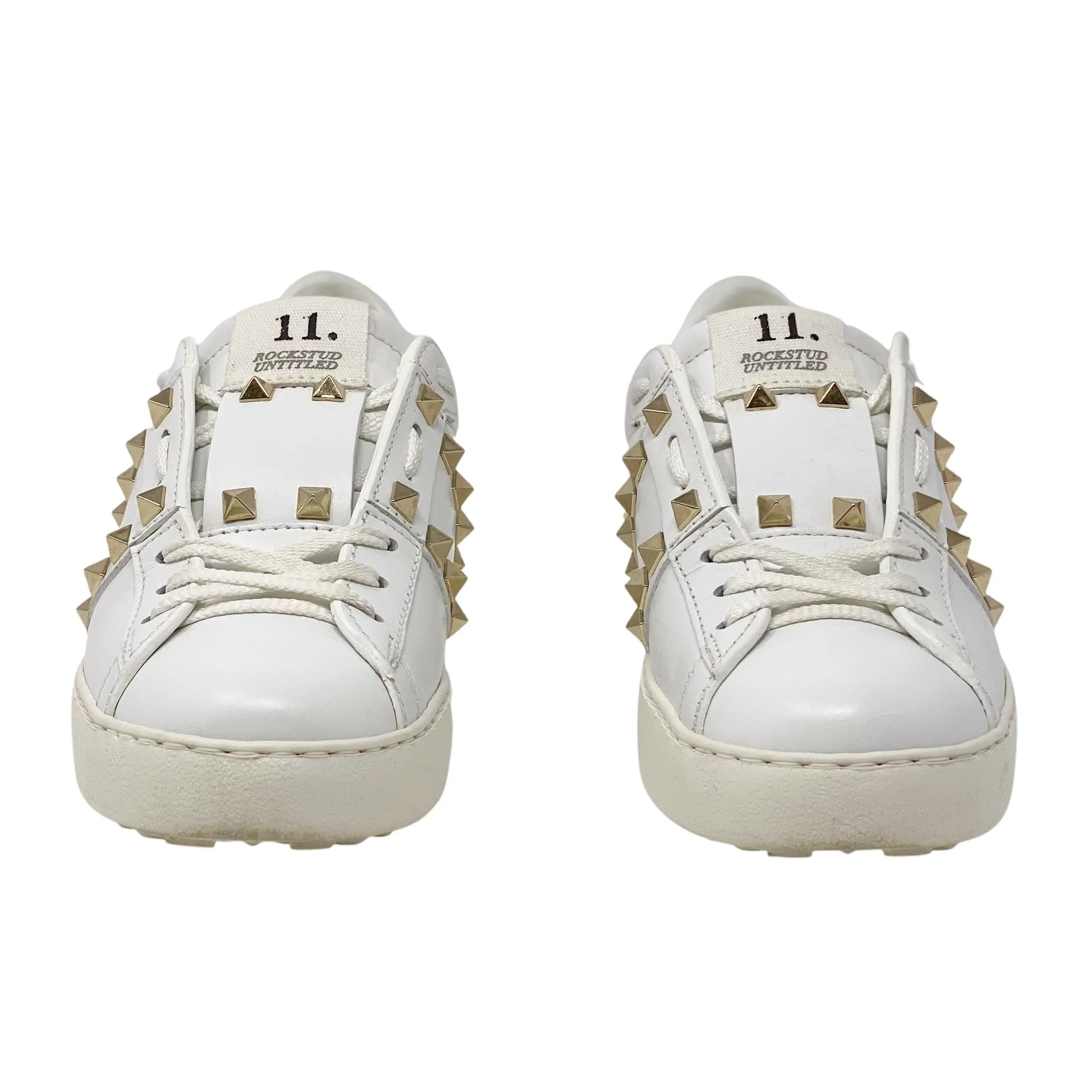 Valentino White Rockstud Untitled Sneakers 35