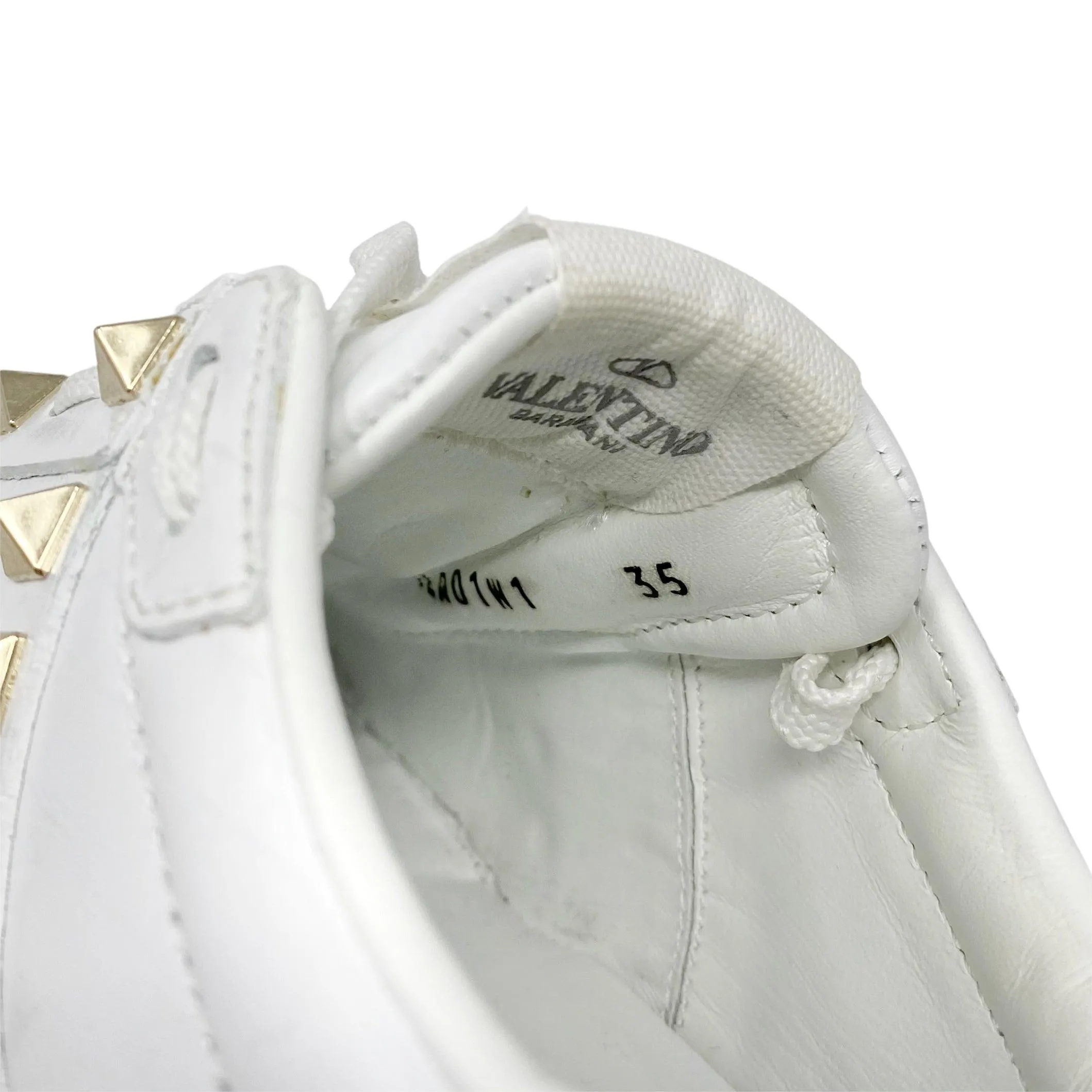 Valentino White Rockstud Untitled Sneakers 35