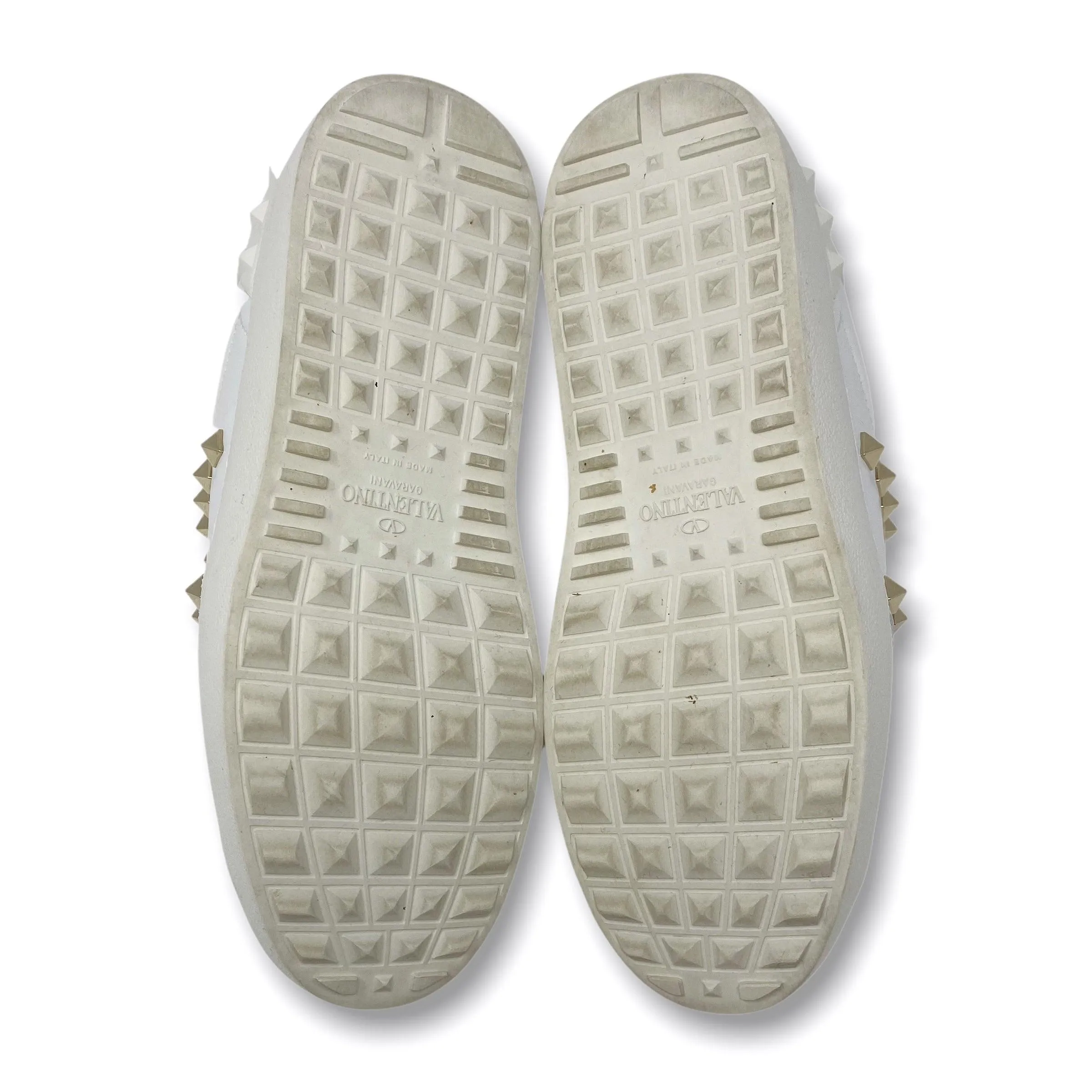 Valentino White Rockstud Untitled Sneakers 35