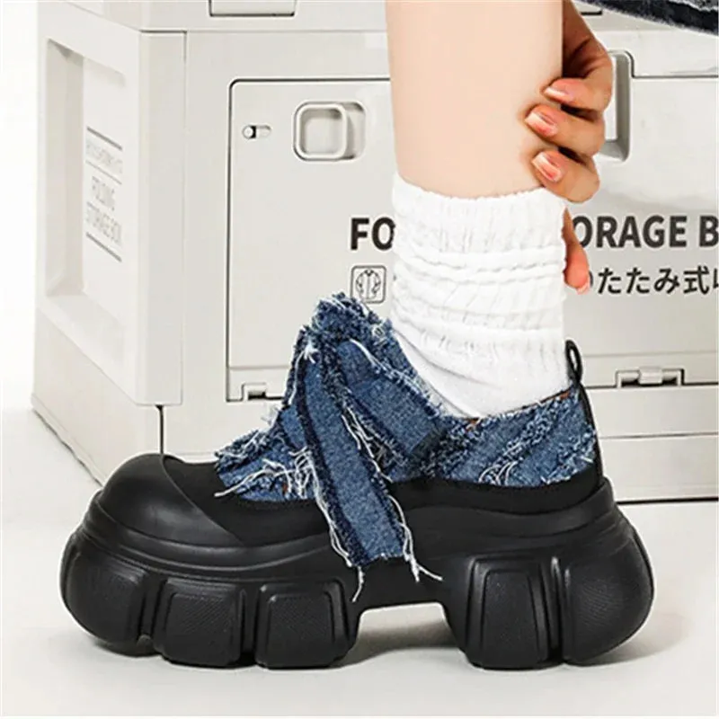 Vincy Denim Booties
